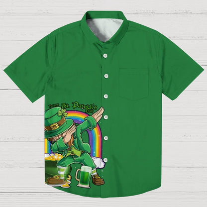 St. Patrick's Day Art Print Geek Hawaiian Shirt