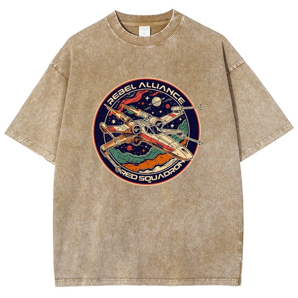 Squadron Patch Vintage Distressed T-shirt