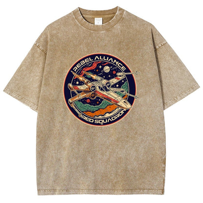 Squadron Patch Vintage Distressed T-shirt