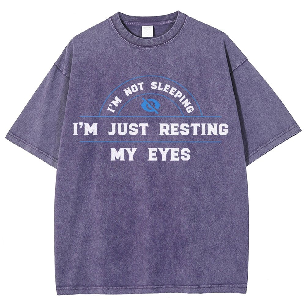 Just Resting My Eyes Vintage Distressed T-shirt