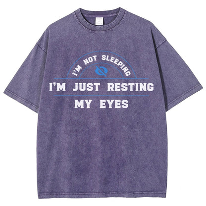 Just Resting My Eyes Vintage Distressed T-shirt