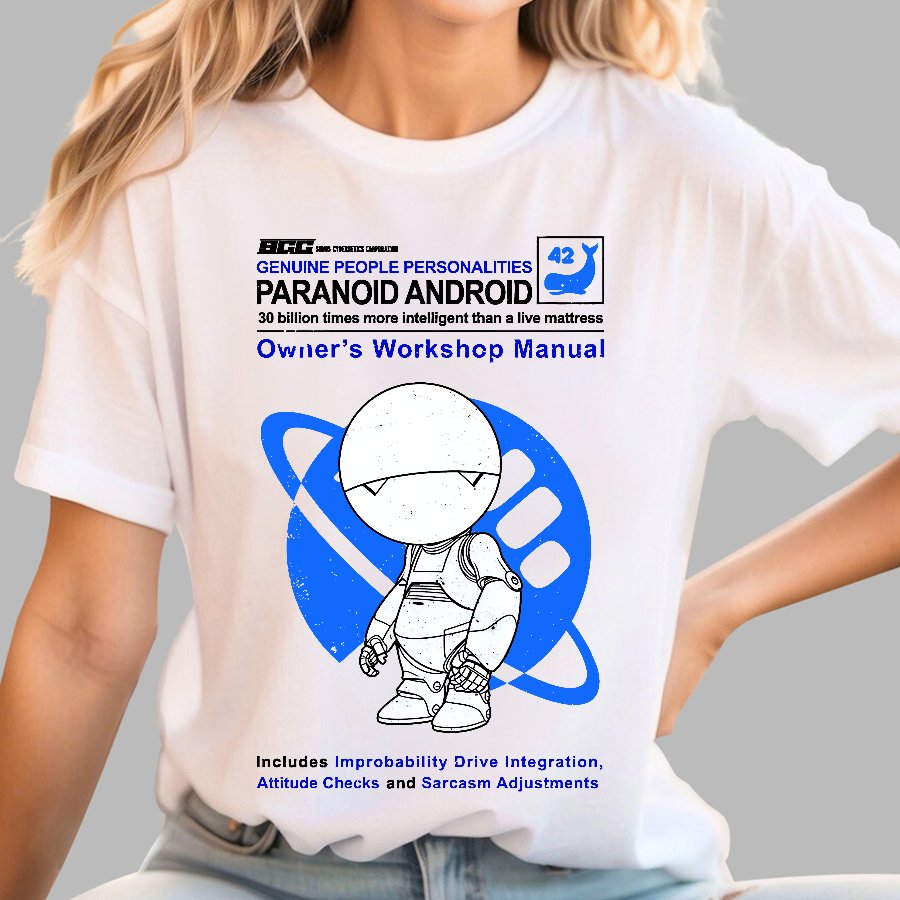 Paranoid Android Manual Geek T-Shirt