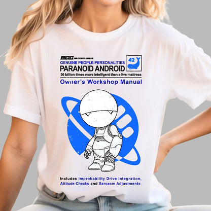 Paranoid Android Manual Geek T-Shirt