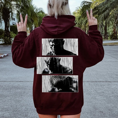Tears In Rain Printed Back Unisex Cotton Hoodie