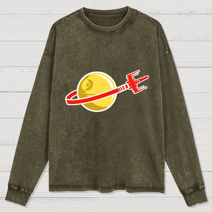 That's No Space Logo! Washed Long Sleeve Tee
