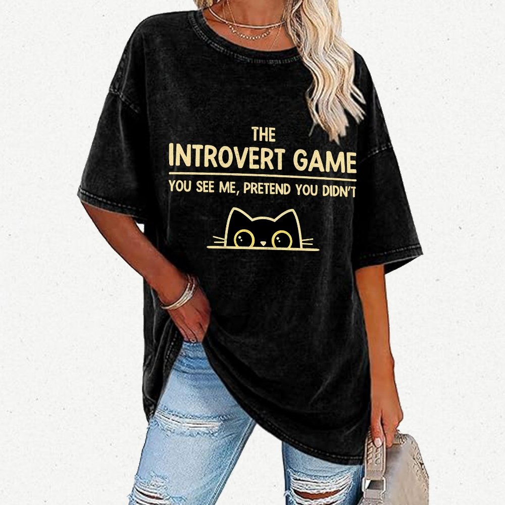 The Introvert Game Vintage Distressed T-shirt