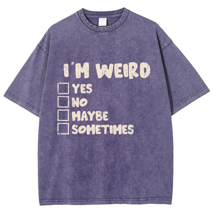 I'm Weird Vintage Distressed T-shirt