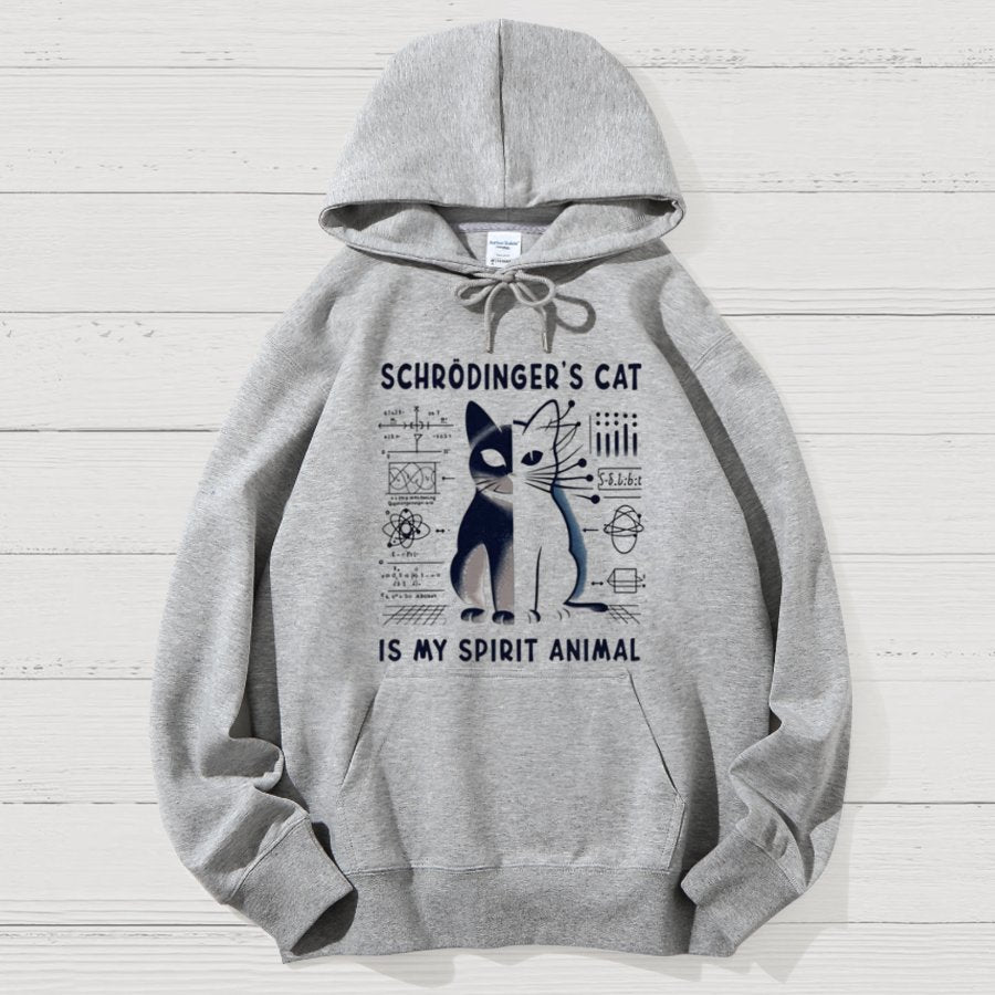 Schrodinger's Сat Science Geek Cotton Hoodie