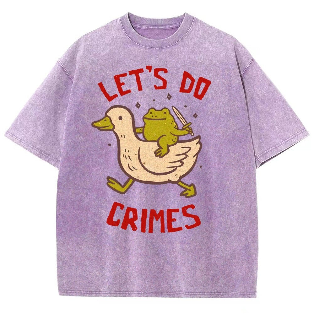 Let's do Crimes Vintage Distressed T-shirt
