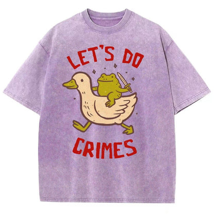 Let's do Crimes Vintage Distressed T-shirt
