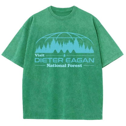 Visit Dieter Eagan National Forest Vintage Distressed T-shirt