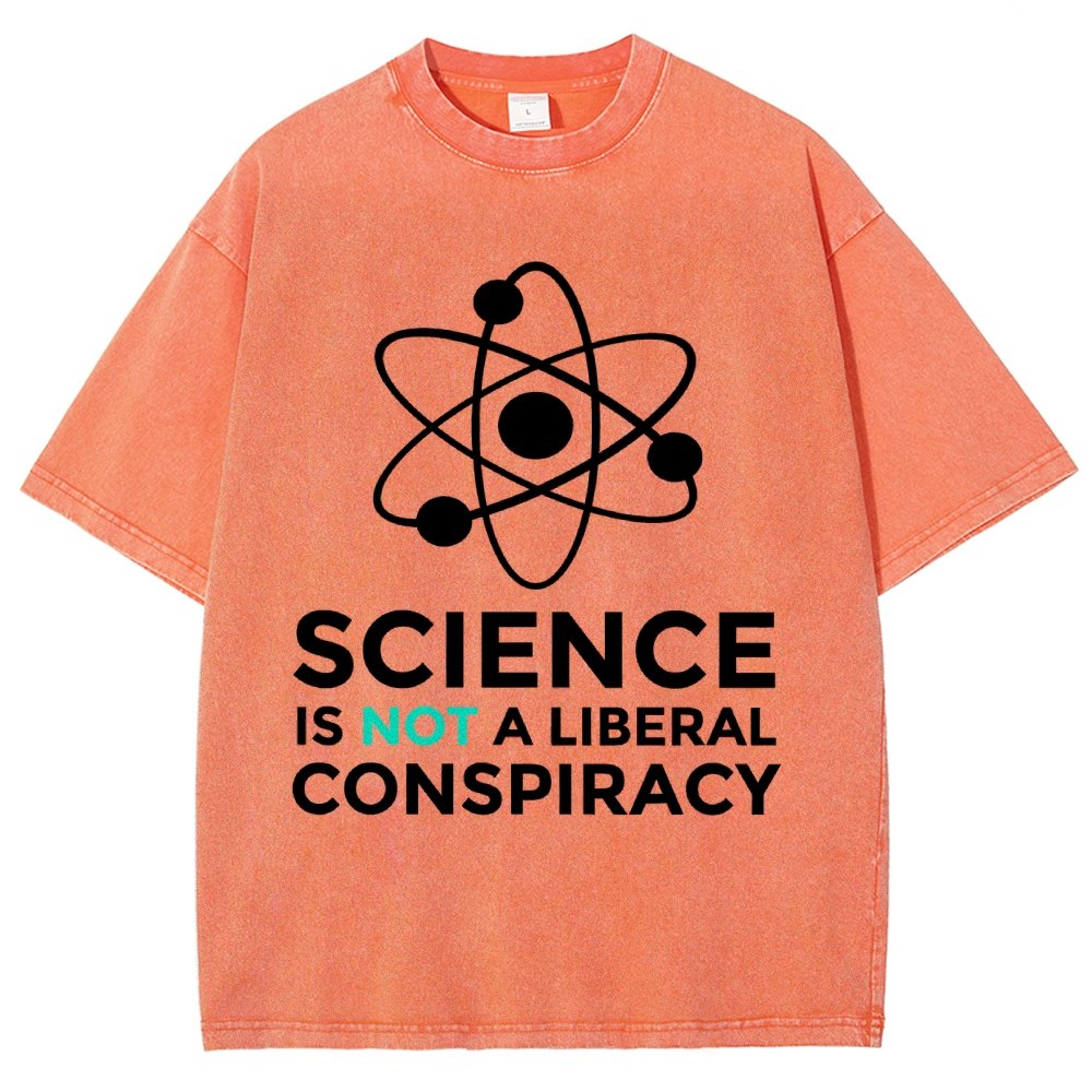 Science Is Not A Liberal Conspiracy Vintage Distressed T-shirt