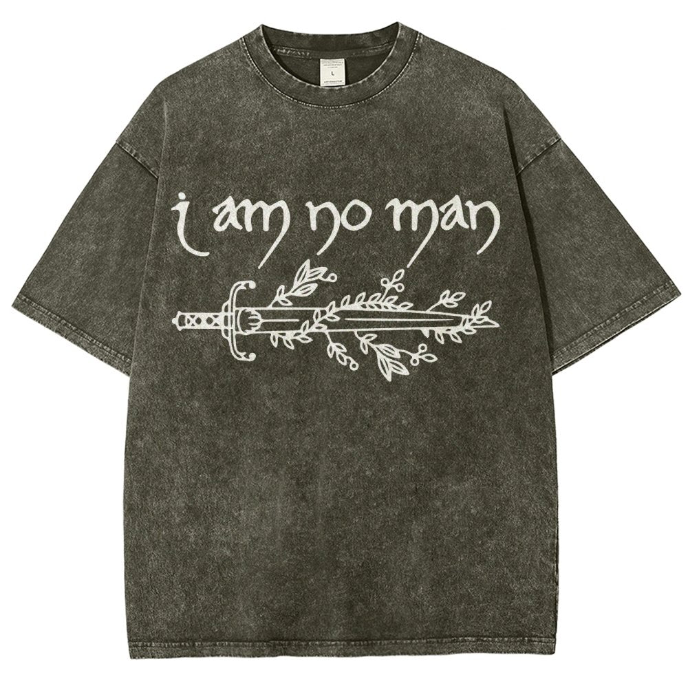 I Am No Man Vintage Distressed T-shirt