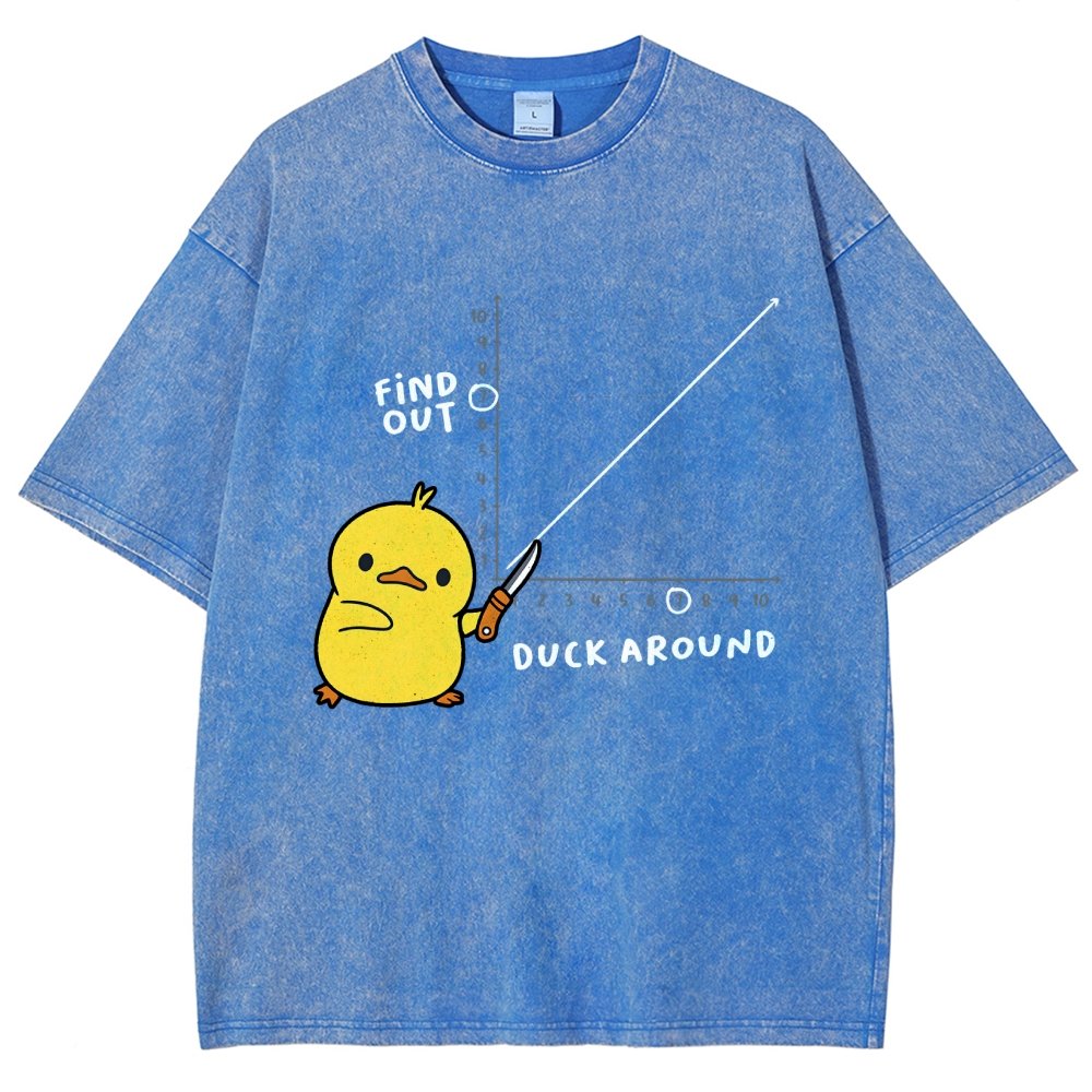 Duck Around Find Out Vintage Distressed T-shirt