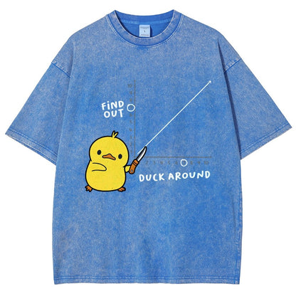 Duck Around Find Out Vintage Distressed T-shirt