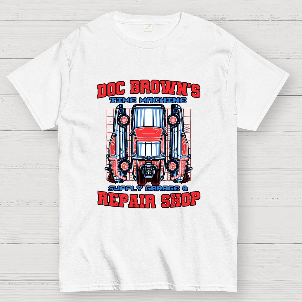 Time Machine Repair Shop Geek T-Shirt