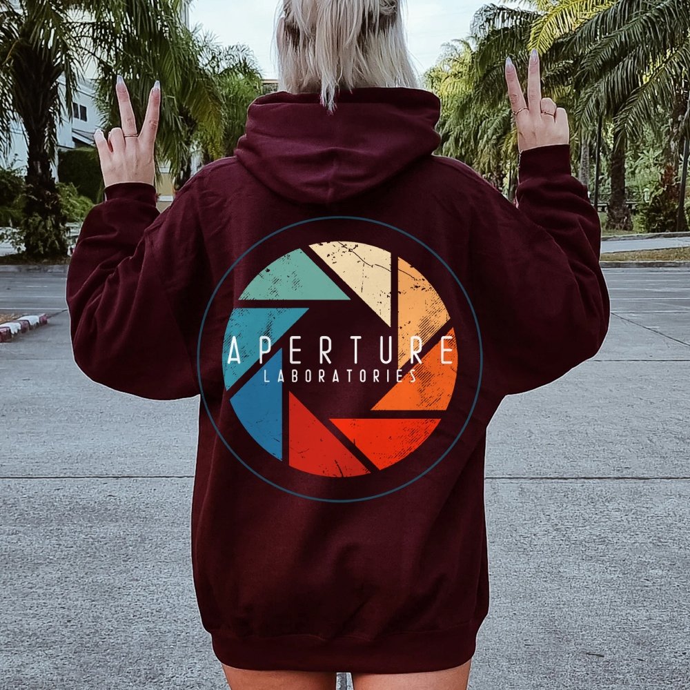 Aperture Printed Back Unisex Cotton Hoodie