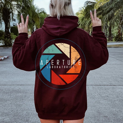 Aperture Printed Back Unisex Cotton Hoodie
