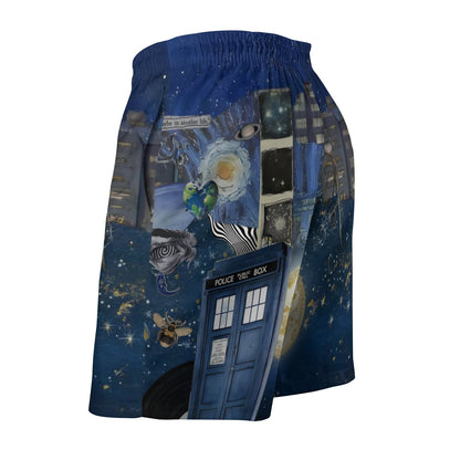Starry Phone Booth Geek Shorts