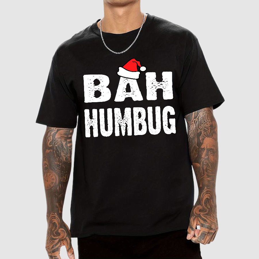 Bah! Humbug Spirit Christmas Geek T-Shirt