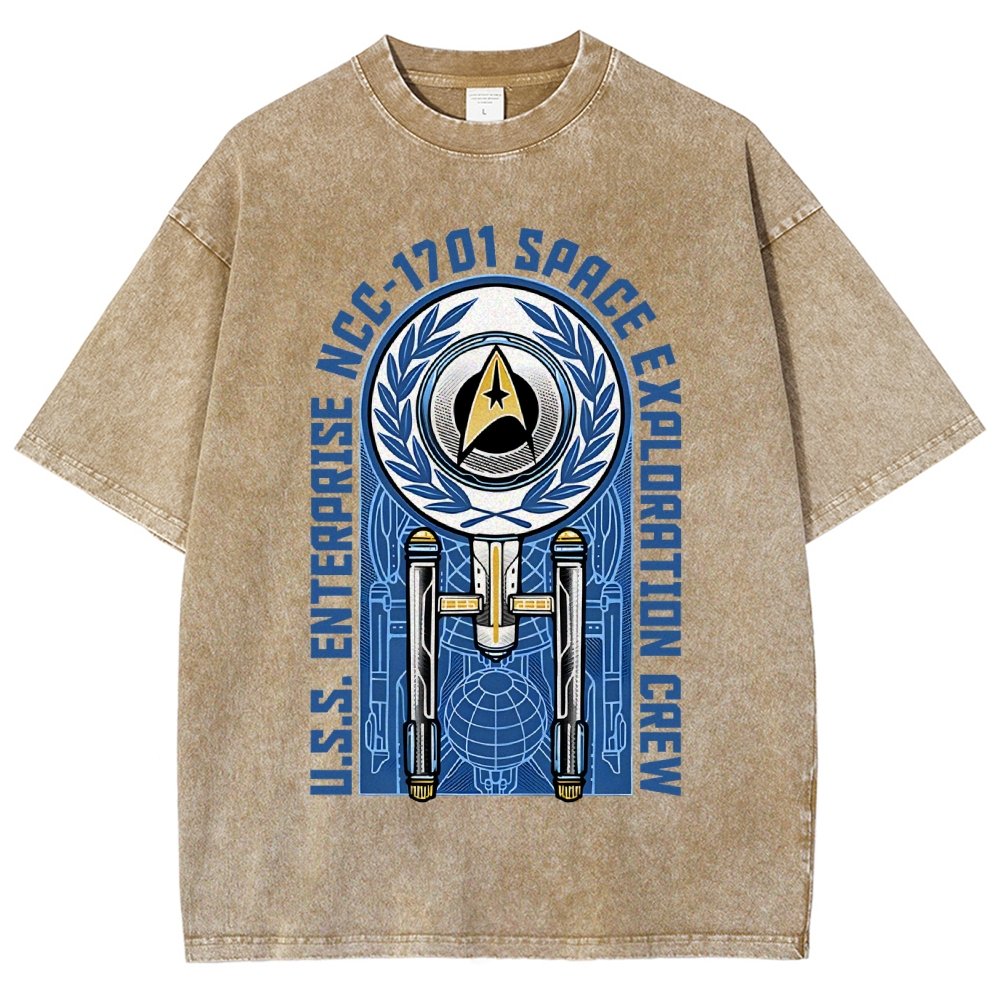 Space Exploration Vintage Distressed T-shirt