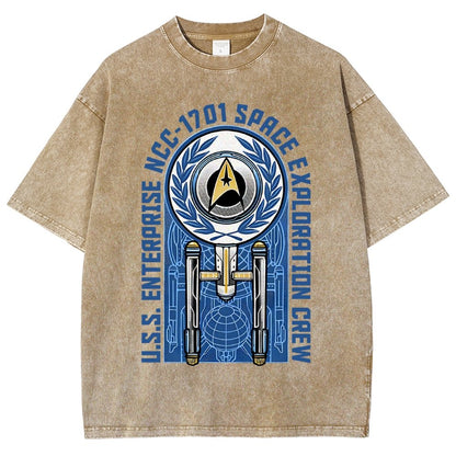 Space Exploration Vintage Distressed T-shirt