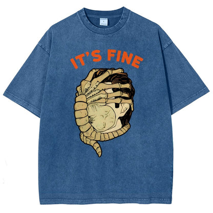It’S Fine Vintage Distressed T-shirt