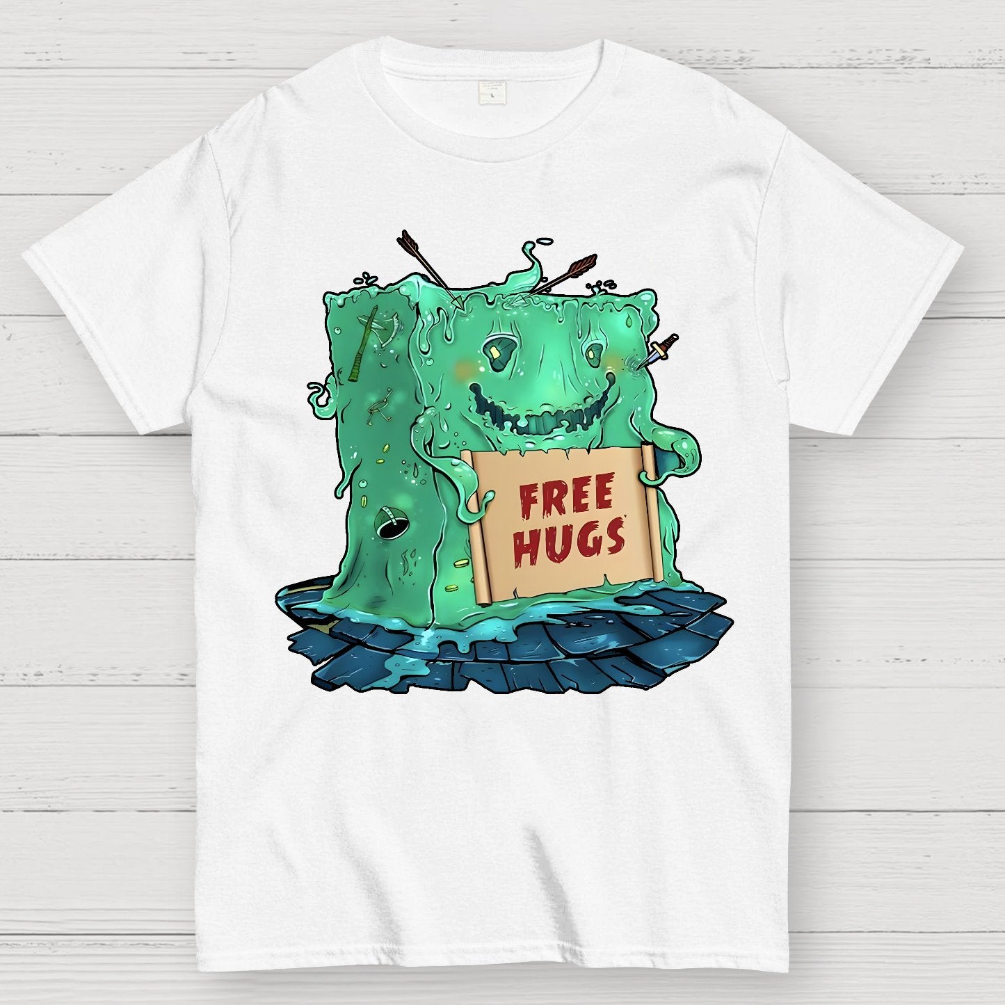 Gelatinous Cube free hugs Geek T-Shirt