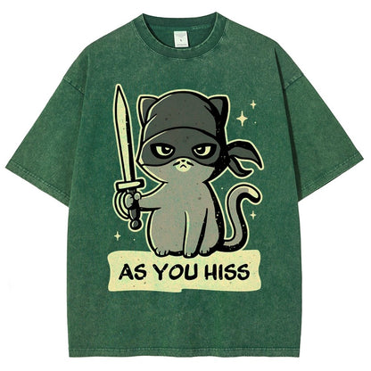 As You Hiss Vintage Distressed T-shirt