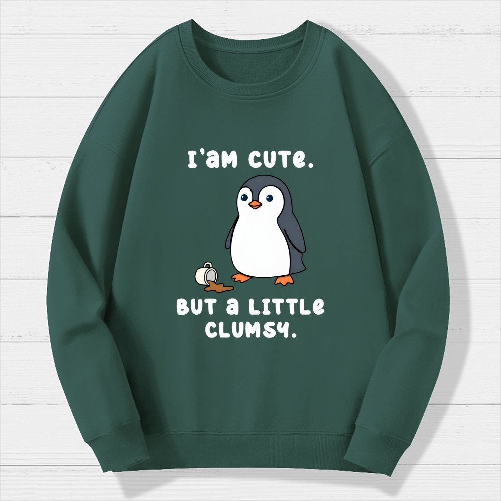 Little Clumsy Geek Cotton Sweatshirt