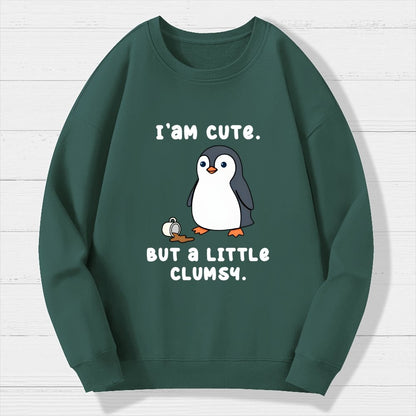 Little Clumsy Geek Cotton Sweatshirt