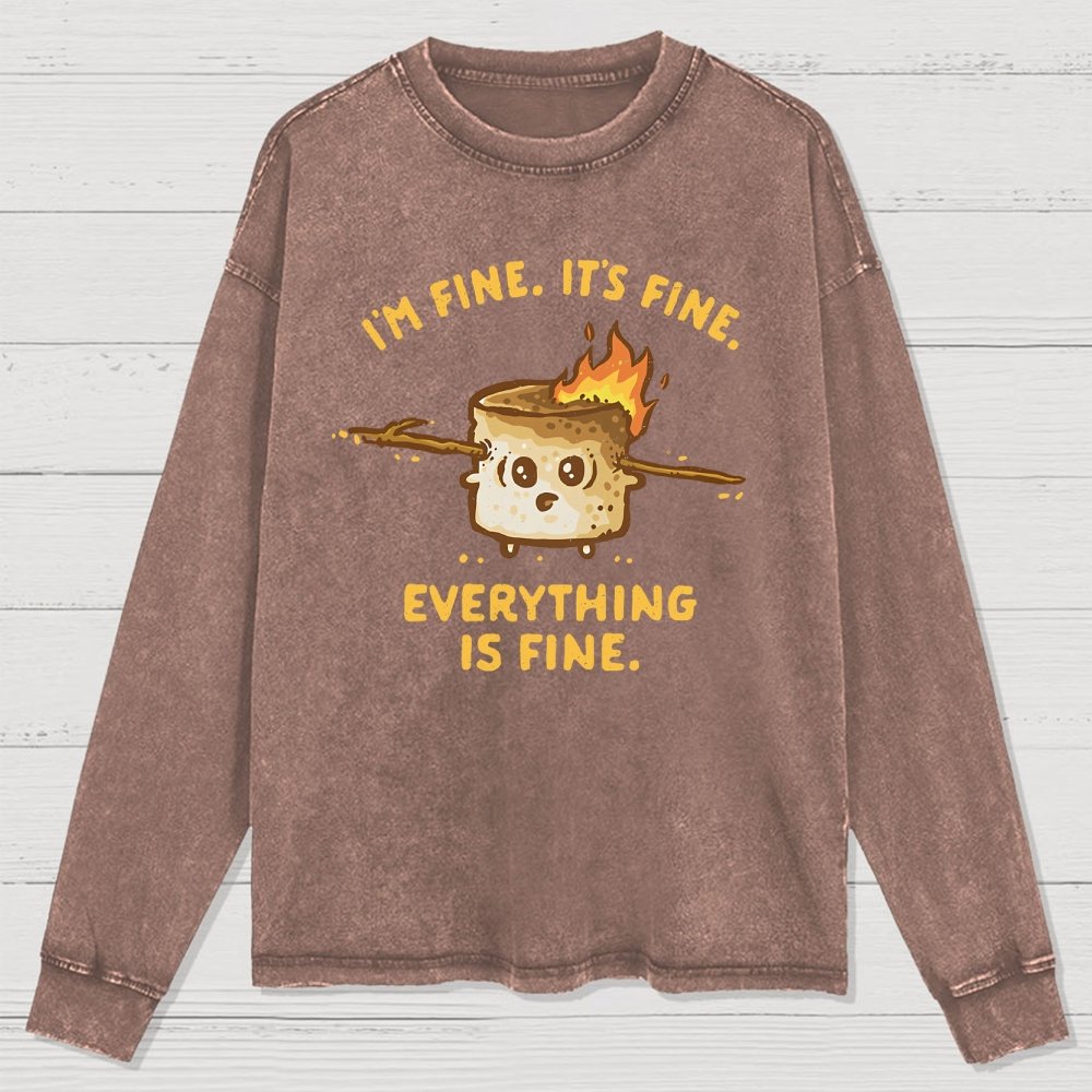 A Fine Camping Trip Washed Long Sleeve Tee