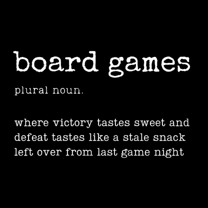 Board Games Definition Geeky T-Shirt