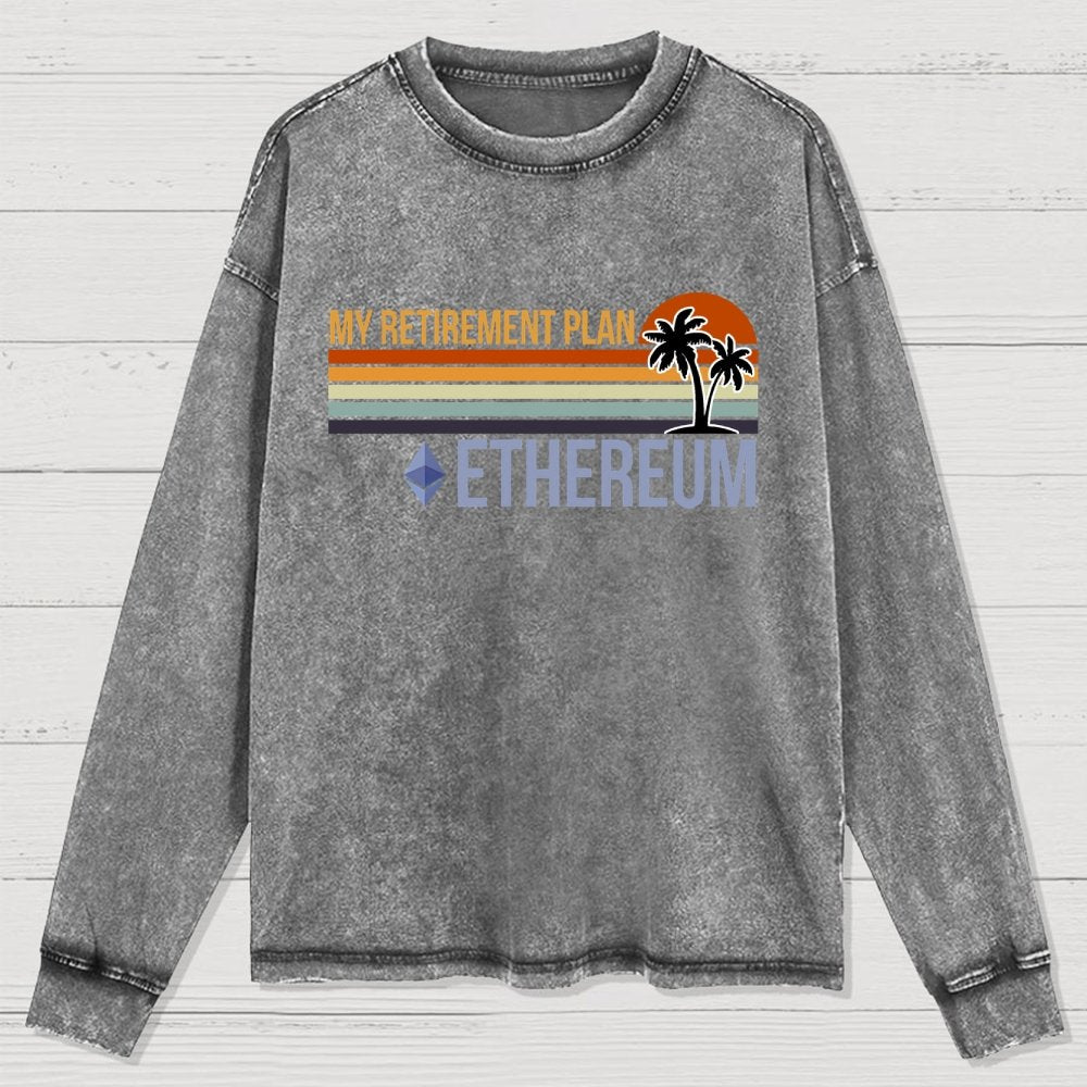 ETH Retirement Plan Washed Long Sleeve Tee