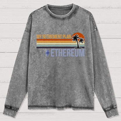 ETH Retirement Plan Washed Long Sleeve Tee