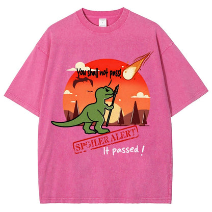 Spoiler Alert You Can't Go Through! Vintage Distressed T-shirt