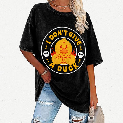 I Don’t Give A Duck Vintage Distressed T-shirt