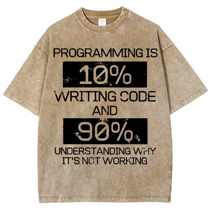 Funny Gift Programmer Computer Vintage Distressed T-shirt