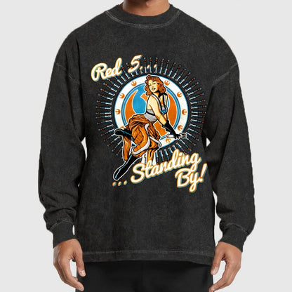 My Job Istop Secret Washed Long Sleeve Tee