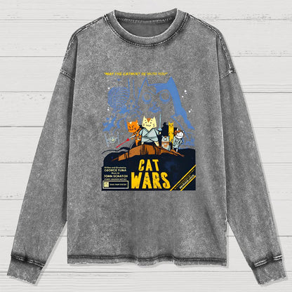 Cat Wars，Revenge of The Dog Washed Long Sleeve Tee