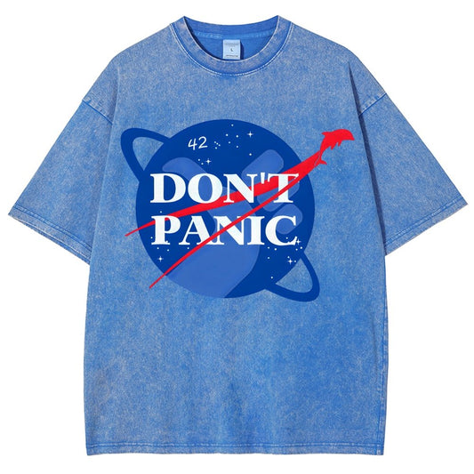 Don't Panic Vintage Distressed T-shirt