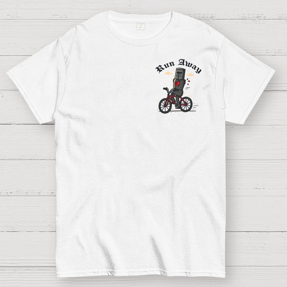 Run Away Front And Back Printing Geek T-Shirt