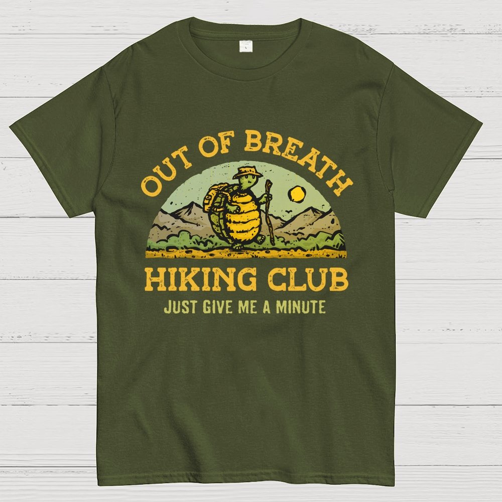 Out Of Breath Hiking Club Geek T-Shirt