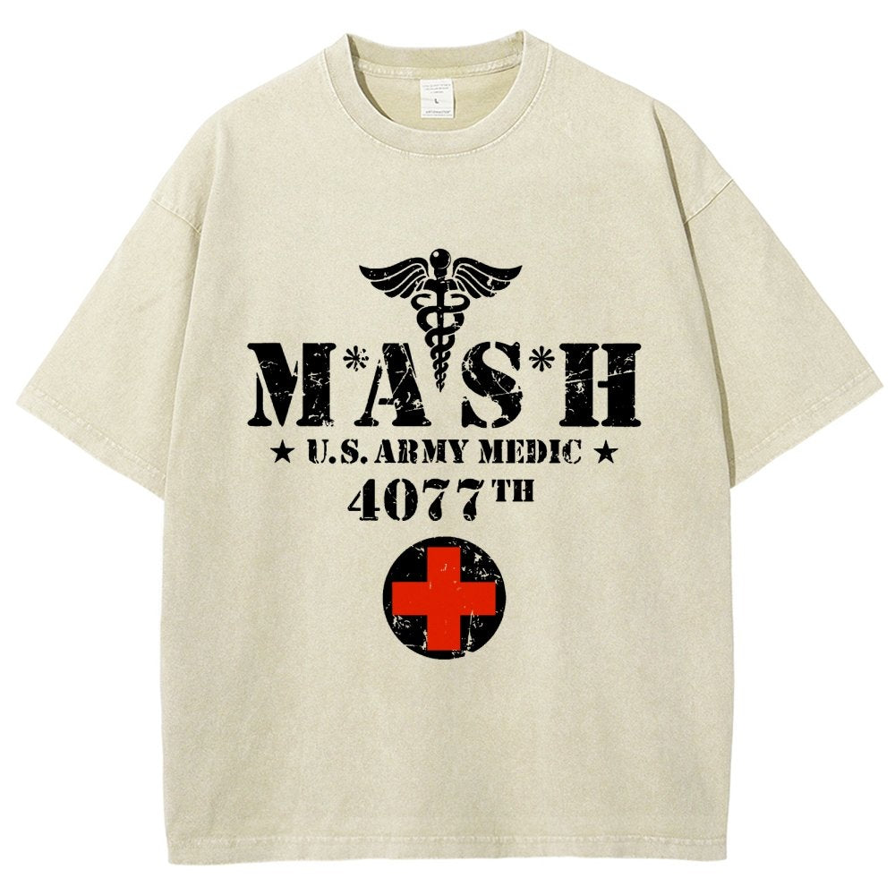 Old School University Vintage Distressed T-shirt