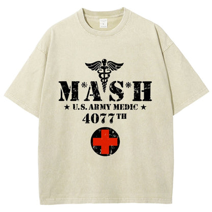 Old School University Vintage Distressed T-shirt