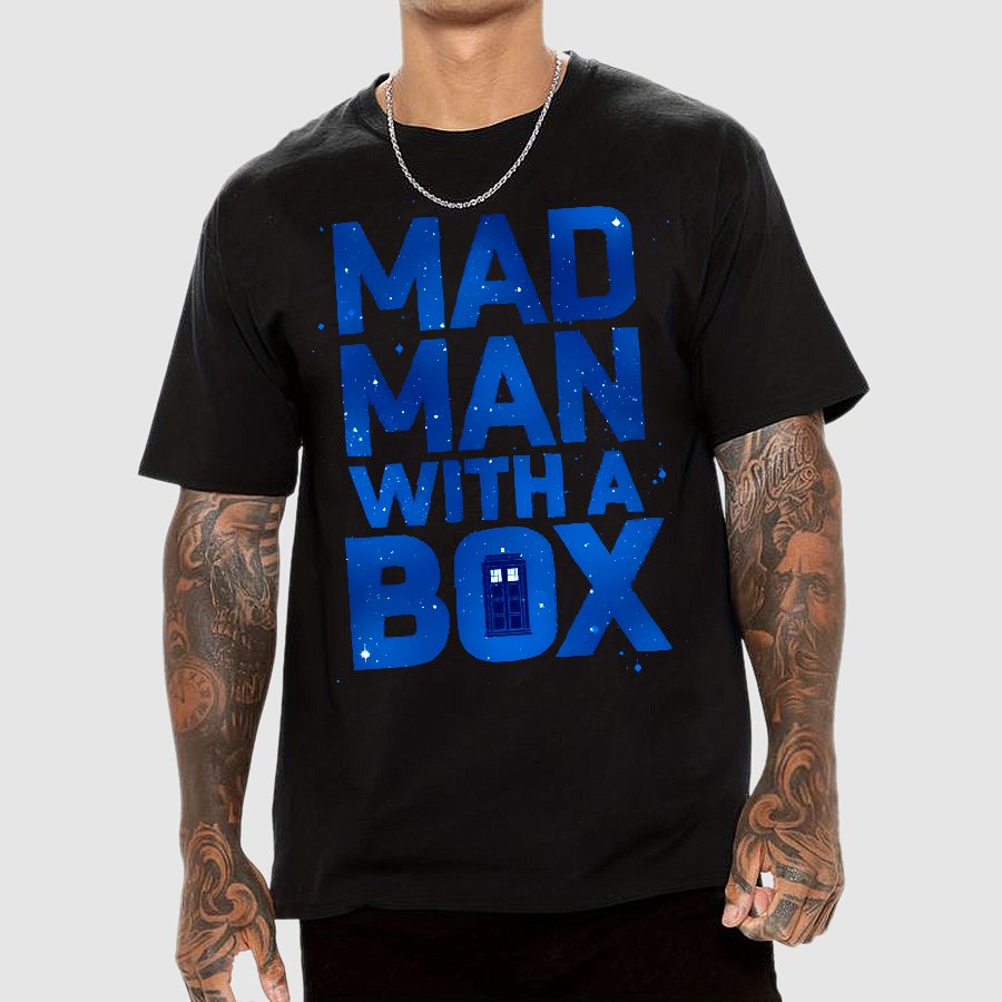 Mad Man With A Box Geek T-Shirt