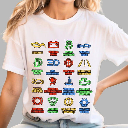 Nerdy Symbols Geek T-Shirt