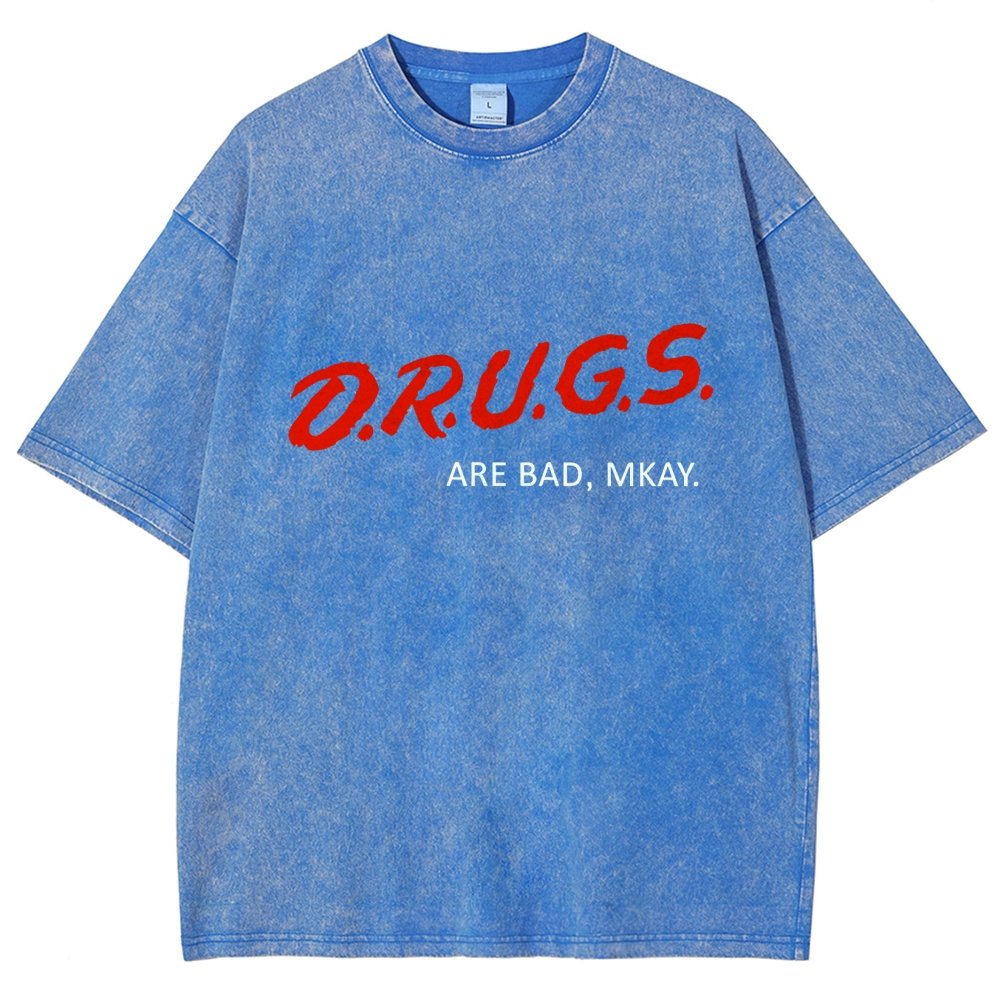 Drugs are Bad Vintage Distressed T-shirt