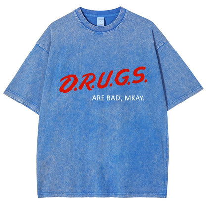 Drugs are Bad Vintage Distressed T-shirt