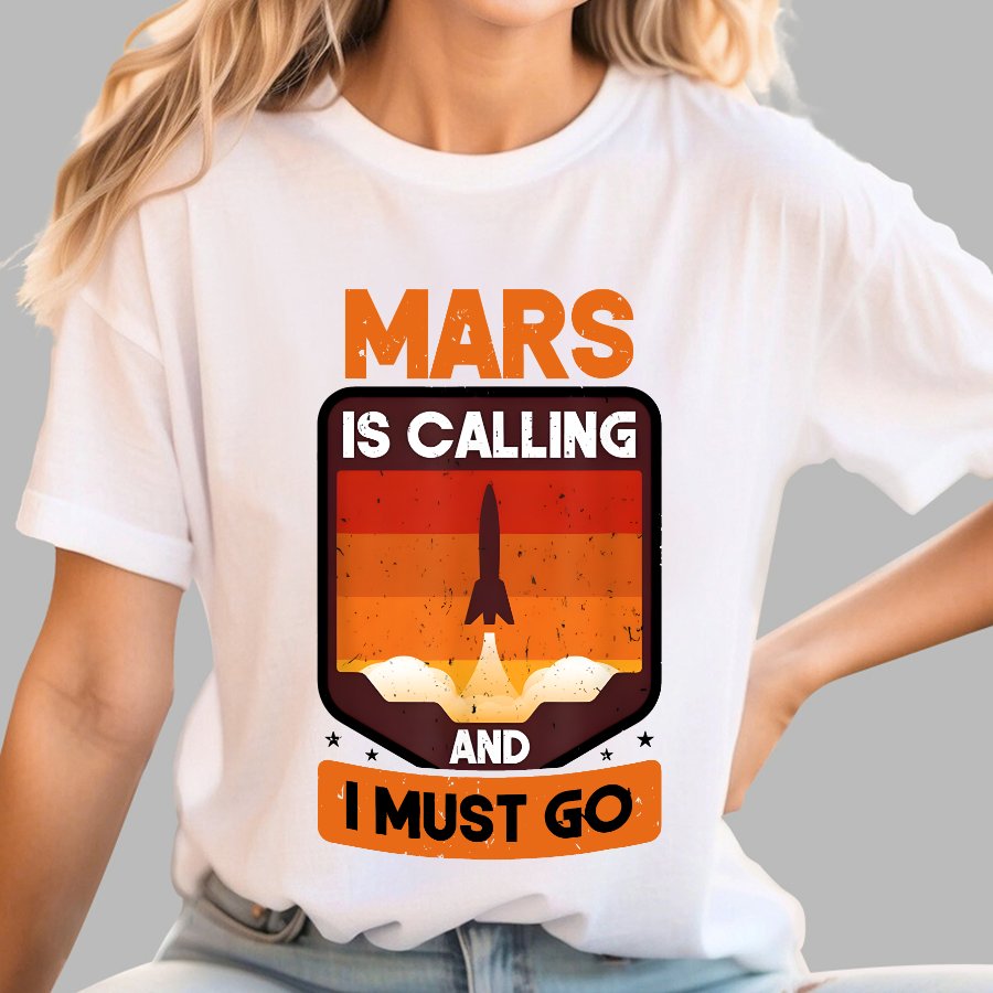 Occupy Mars Planet Mars Is Calling And I Must Go Geek T-Shirt